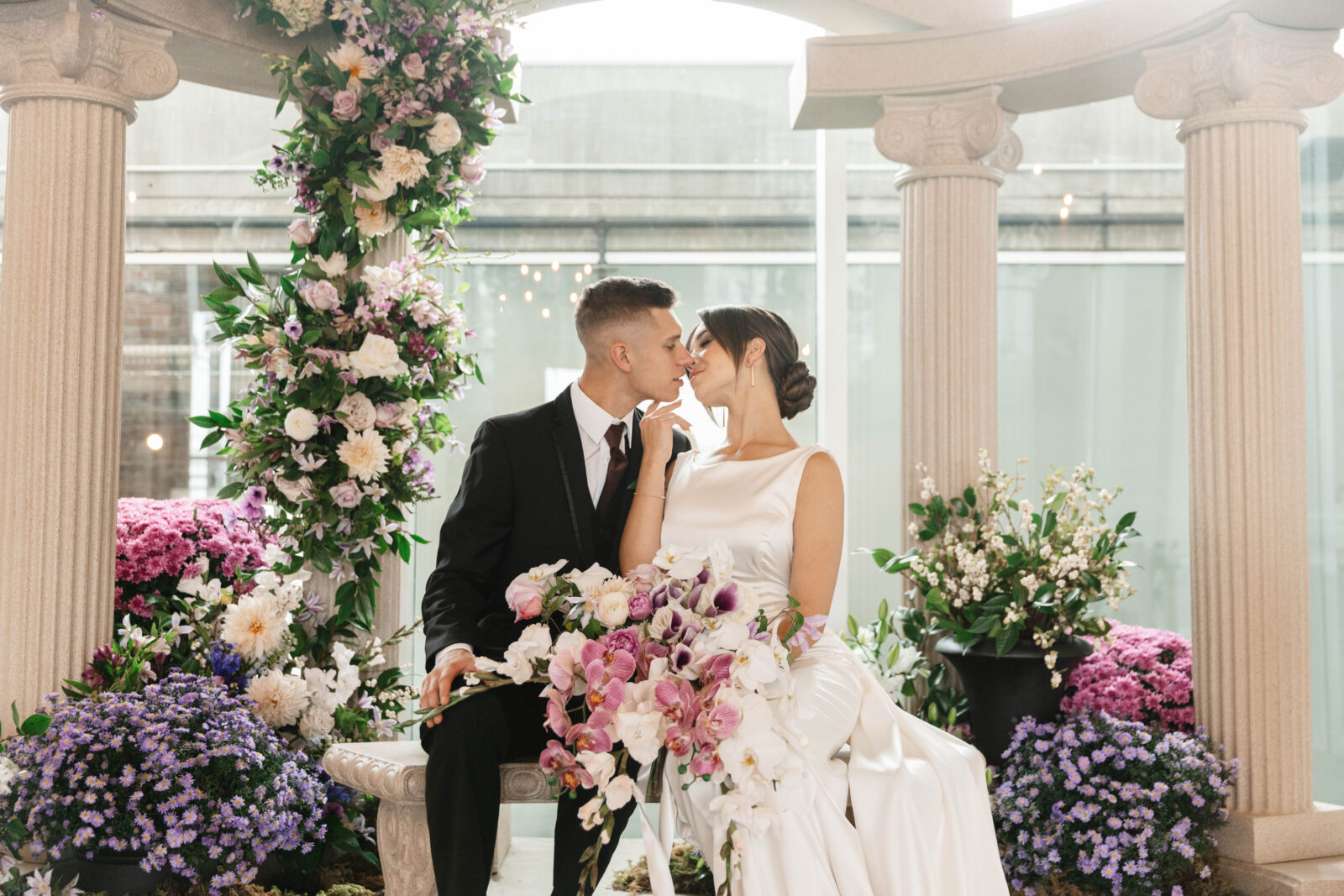 Purple Garden Wedding Inspiration at The Pendennis in Edmonton