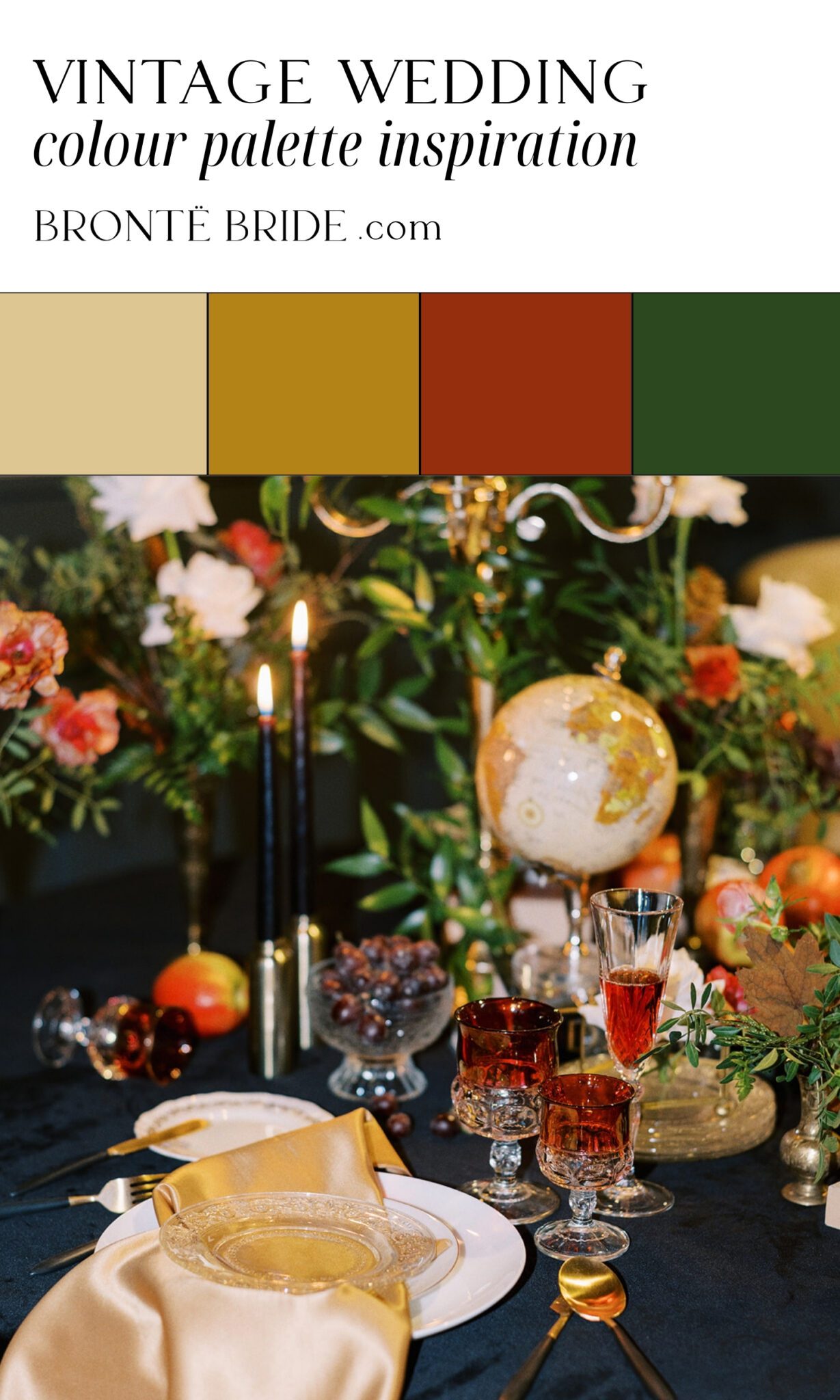 Vintage Wedding Colour Palette Inspiration