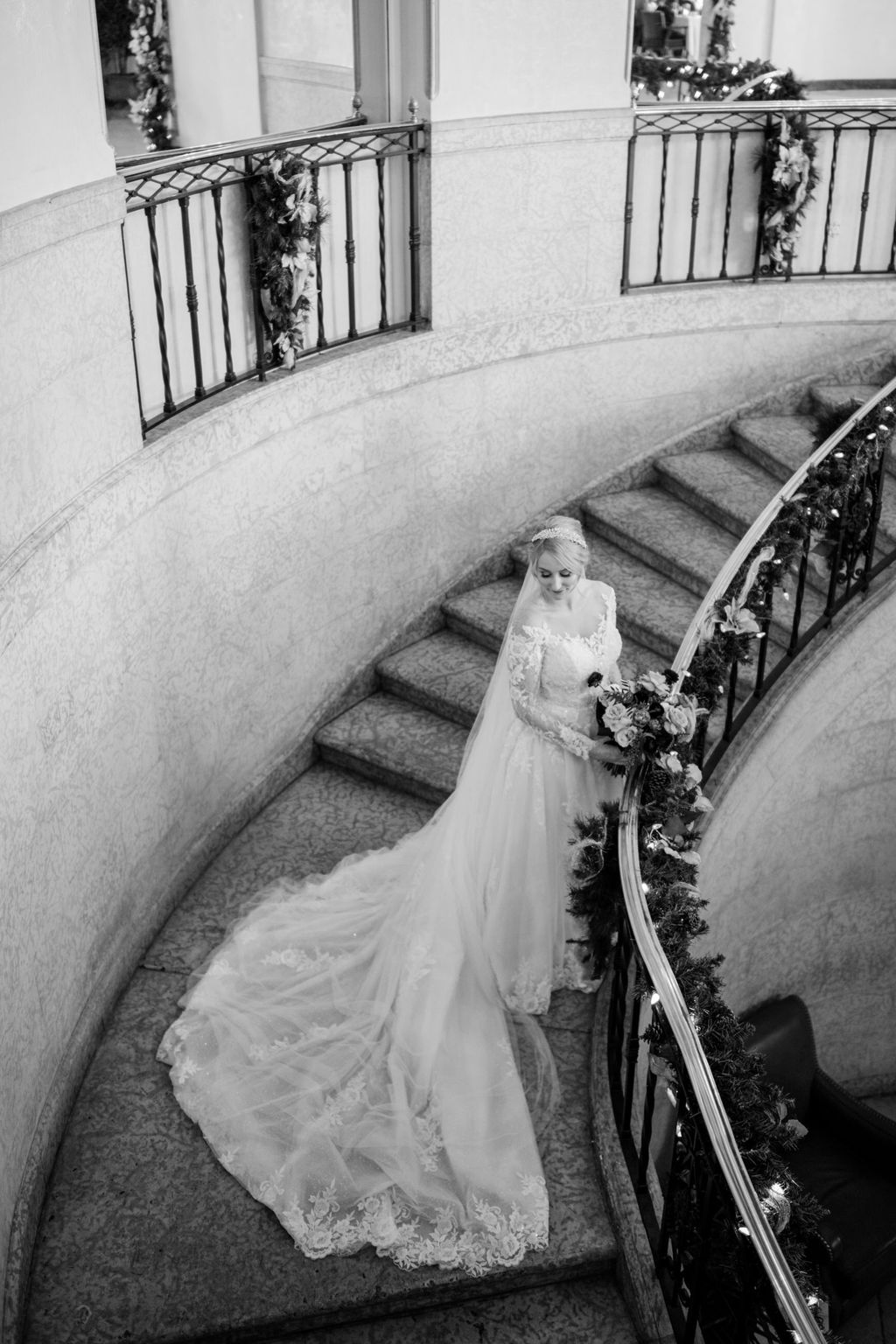 Winter Wedding Portraits at Fairmont Banff Springs.