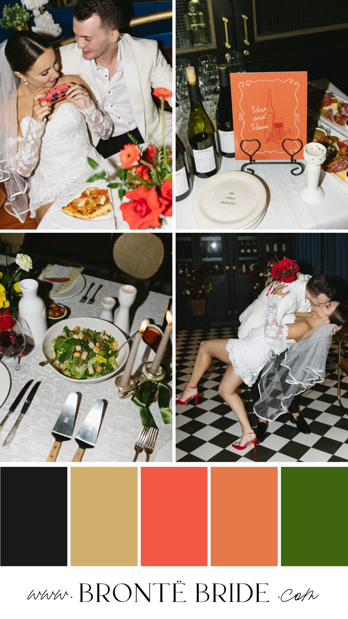 Modern Red Wedding Colour Palette Inspiration, red wedding colour scheme, modern wedding inspiration, red wedding ideas