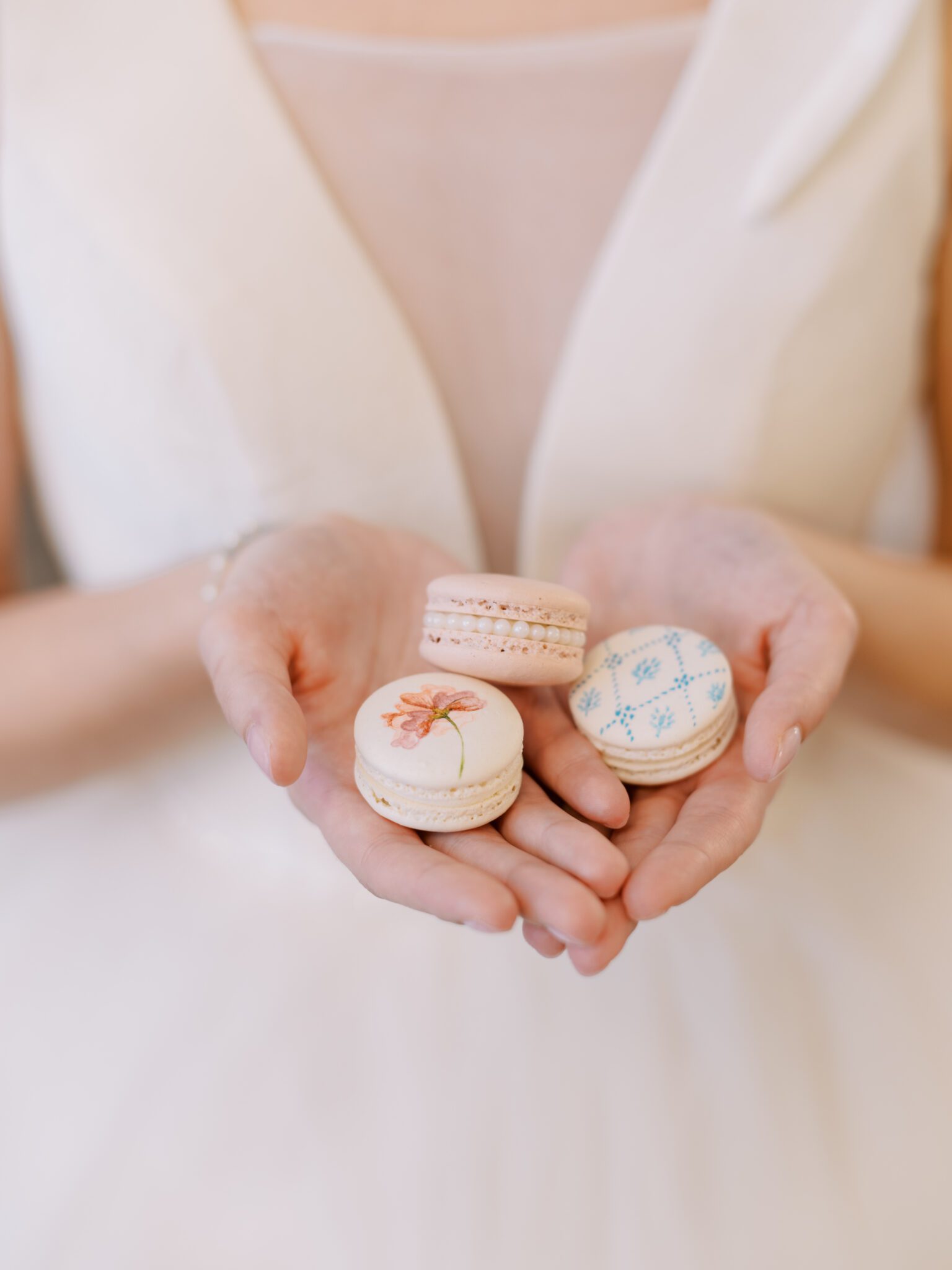 Hand painted Macarons by Megan.