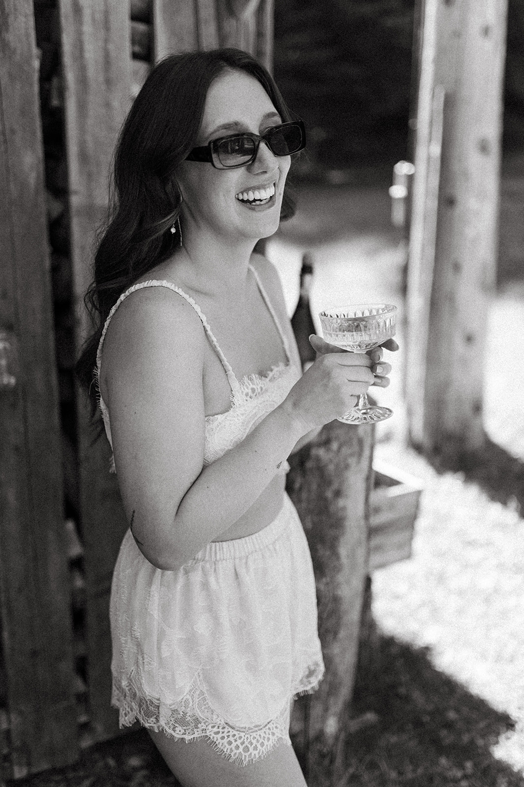Bridal portrait, getting ready photos at Hillside Lodge & Chalets in Golden BC