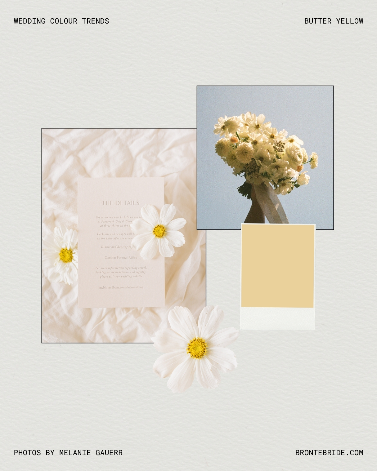 12 Delicious Wedding Colours That Look Good Enough To Eat - BUTTER YELLOW