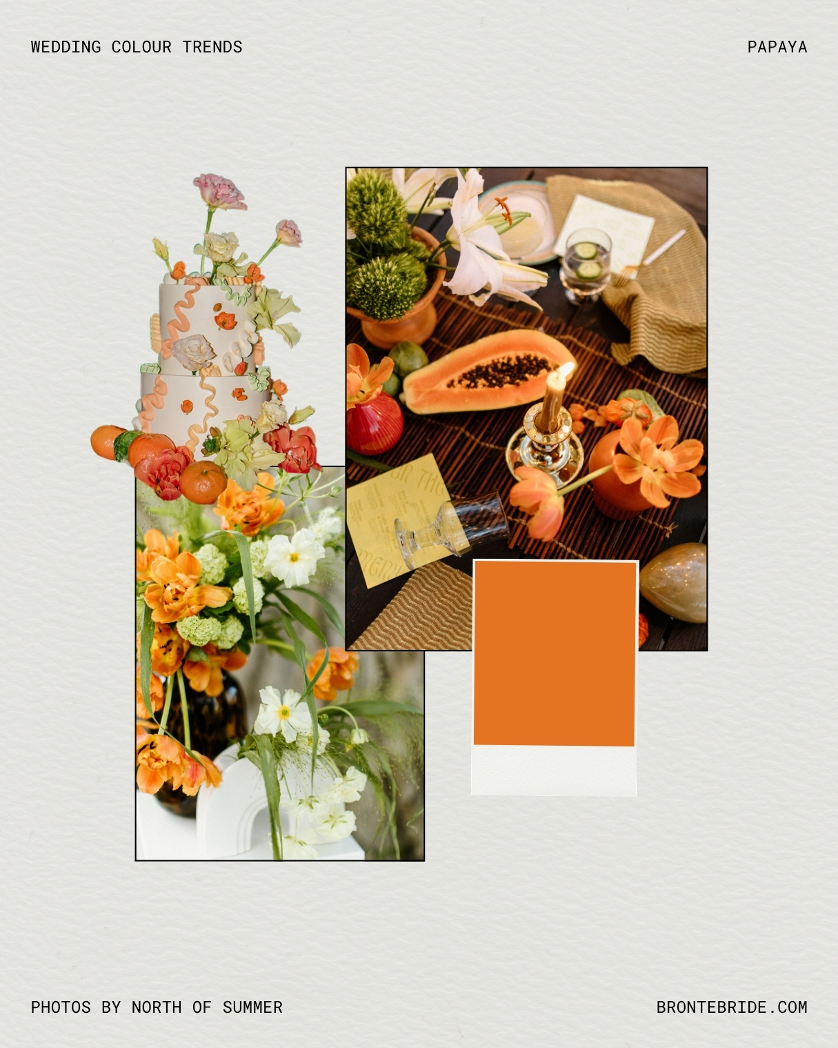 12 Delicious Wedding Colours That Look Good Enough To Eat - PAPAYA
