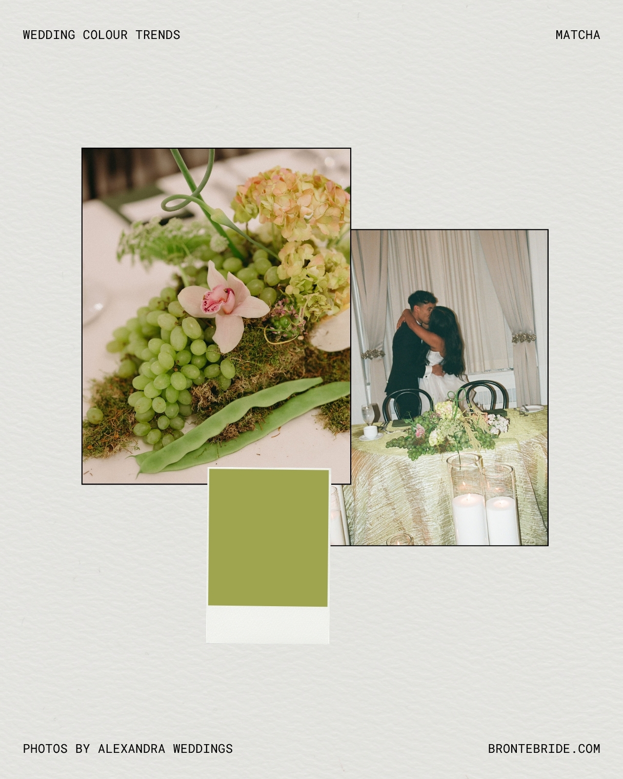 12 Delicious Wedding Colours That Look Good Enough To Eat - MATCHA