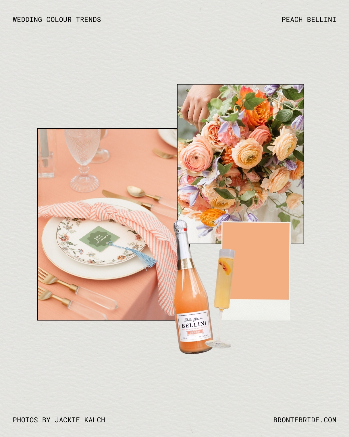 12 Delicious Wedding Colours That Look Good Enough To Eat - PEACH BELLINI